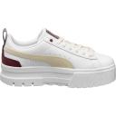 Puma Mayze Luxe Shoes White Maroon Women - 36