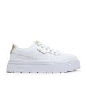 Puma Mayze Stack Sneakers in White and Gold