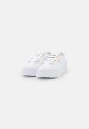 Puma Mayze Stack Sneakers in White and Gold
