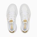 Puma Mayze Stack Sneakers in White and Gold