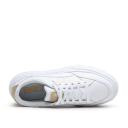 Puma Mayze Stack Sneakers in White and Gold