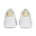 Puma Mayze Stack Sneakers in White and Gold