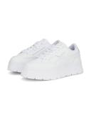 Puma Mayze Stack Sneakers in White & Grey