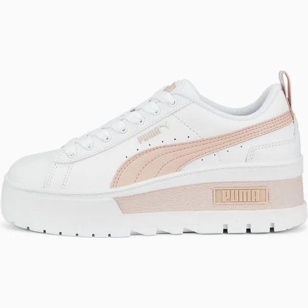Puma Mayze Wedge Shoes White Light Pink Women - 42.5