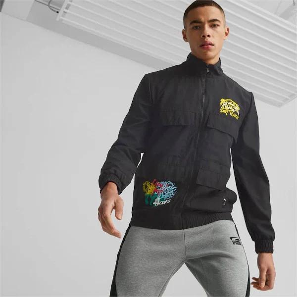 Puma - Men's Black Jackets - Keep It Trill Jacket - Size XL at The Iconic