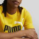 Puma Men's Essentials+ 2 Colour Logo Yellow Tee M