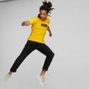 Puma Men's Essentials+ 2 Colour Logo Yellow Tee M