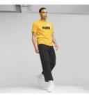 Puma Men's Essentials+ 2 Colour Logo Yellow Tee XXL