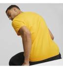 Puma Men's Essentials+ 2 Colour Logo Yellow Tee XXL