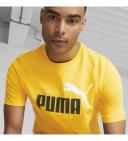 Puma Men's Essentials+ 2 Colour Logo Yellow Tee XXL