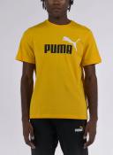 Puma Men's Essentials+ 2 Colour Logo Yellow Tee XXL