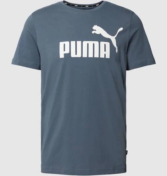 Puma Men's Essentials Logo Tee - Evening Sky