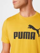 Puma Men's Essentials Logo Yellow Tee XXL
