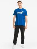 Puma Men's Essentials Short Sleeve Logo Tee - Royal