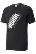 Puma Men's Puma Power Logo Tee - Black