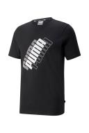 Puma Men's Puma Power Logo Tee - Black