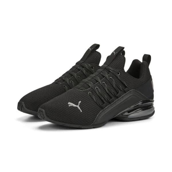 Puma Men's Sneaker Black & Cool Dark Axelion Refresh Sneaker 9.5