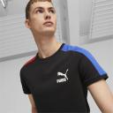 Puma Men's Tee Shirt Black & Royal Sapphire T7 Iconic Tee L