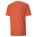 Puma Men's Tee Shirt Cherry Tomato Heather Run Favorite Crewneck Tee M