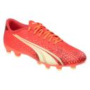 Puma Men’s Ultra Play FG/AG Football Boots - UK 11, Coral