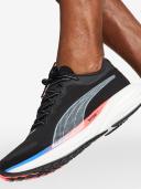 Puma Mens Deviate Nitro 2 Shoes Black/Fire/Blue