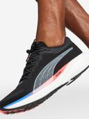 Puma Mens Deviate Nitro 2 Shoes Black/Fire/Blue