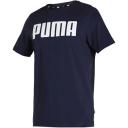 Puma Mens Essential Logo Tee - 4 Colours, XL / Peacoat