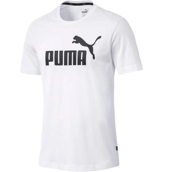 Puma Mens Essential Logo Tee - 4 Colours, XL / Puma White