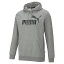 Puma | Mens Essentials Big Logo Hoodie (Medium Gray Heather) 3XL
