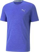 Puma Mens Favourite Heather Running Tee Blue S @ Rebel Active