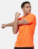 Puma Mens Favourite Heather Running Tee Orange M @ Rebel Active