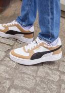 Puma Mens Pro Mix Sneakers White/Tan/Black Size 7