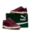 PUMA MMQ Slipstream Lo Sneakers in Aubergine/Gum, Size 7, Rubber
