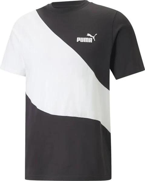 Puma Power Cat Short Sleeve T-Shirt Black L Man 67338092-L