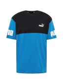 Puma Power Colorblock Tee in Blue XL