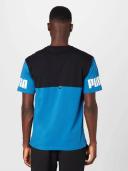 Puma Power Colorblock Tee in Blue XL