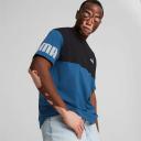 Puma Power Colorblock Tee in Blue XL