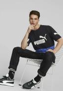 Puma Power Colourblock Tee. Mens. Royal Sapphire L