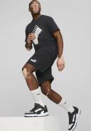 Puma, Power Logo Men's Shorts, Male, Black, M, Apparel