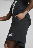 Puma, Power Logo Men's Shorts, Male, Black, M, Apparel