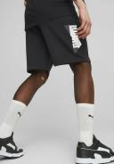 Puma, Power Logo Men's Shorts, Male, Black, M, Apparel