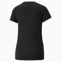 Puma Power Logo Short Sleeve T-Shirt Black Women - XL
