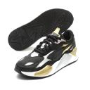 Puma RS X3 Metallic Shoes - Size 13 - Black/White/Gold