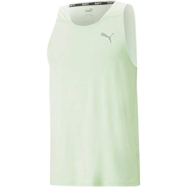 Puma Run Cloudspun Sleeveless T-Shirt Green M Man 52326734-M