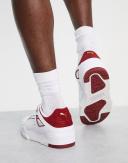 Puma Slipstream Sneakers in White and Red