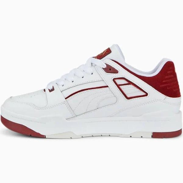 Puma Slipstream Sneakers in White and Red