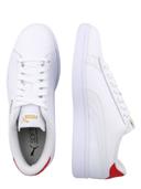 Puma Smash V2 L Puma White-High Risk Red
