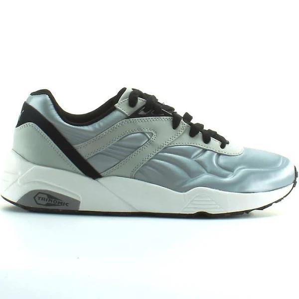 Puma Trinomic R698 Matt & Shine Grey Textile Mens Lace Up Trainers 359305 03 - Size UK 6.5