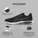 Puma Twitch Runner Shoes Black White - 39