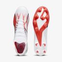 Puma Ultra Match FG/AG Firm Ground Soccer Cleat White/Black/Fire Orchid - Size 4.5